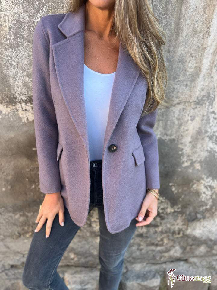 Women's Lapel Long Sleeve Casual Jacket