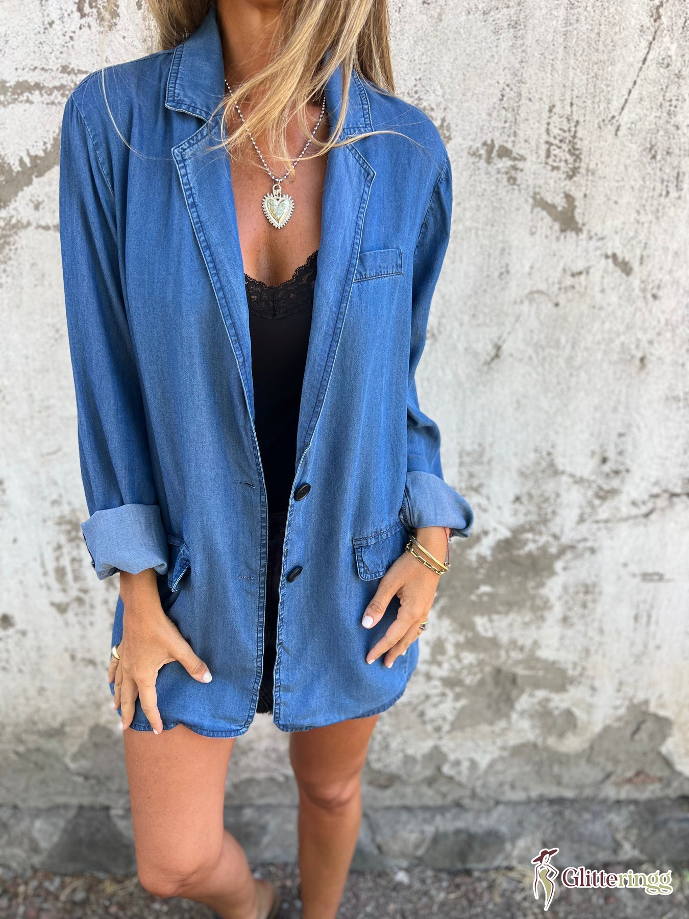 Denim Suit Casual Jacket
