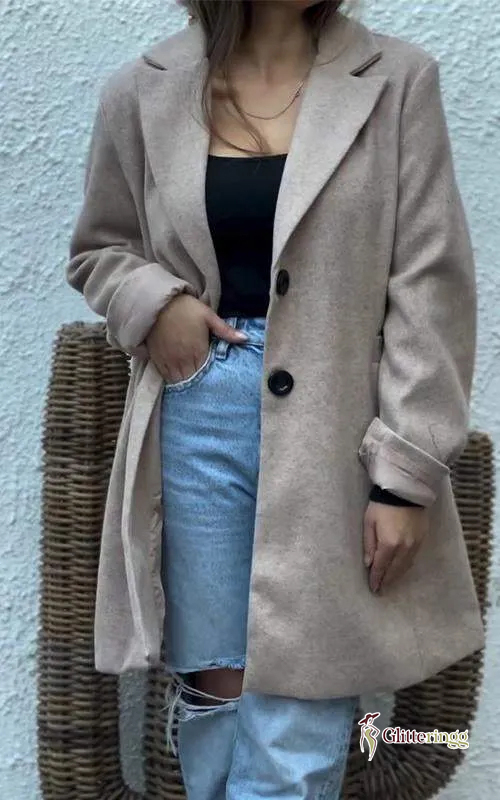 Women's Casual Lapel Single-breasted Suit Jacket