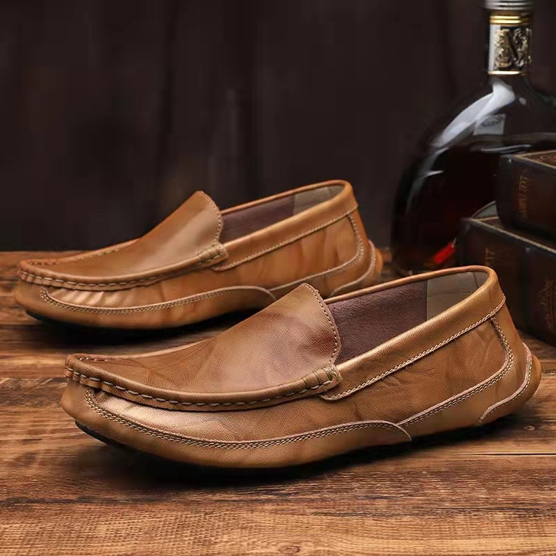 🔥Hot Sale🎁--50% OFF 🎉 Men's Comfy Casual Stylish Driving Style Slip On Leather Loafer