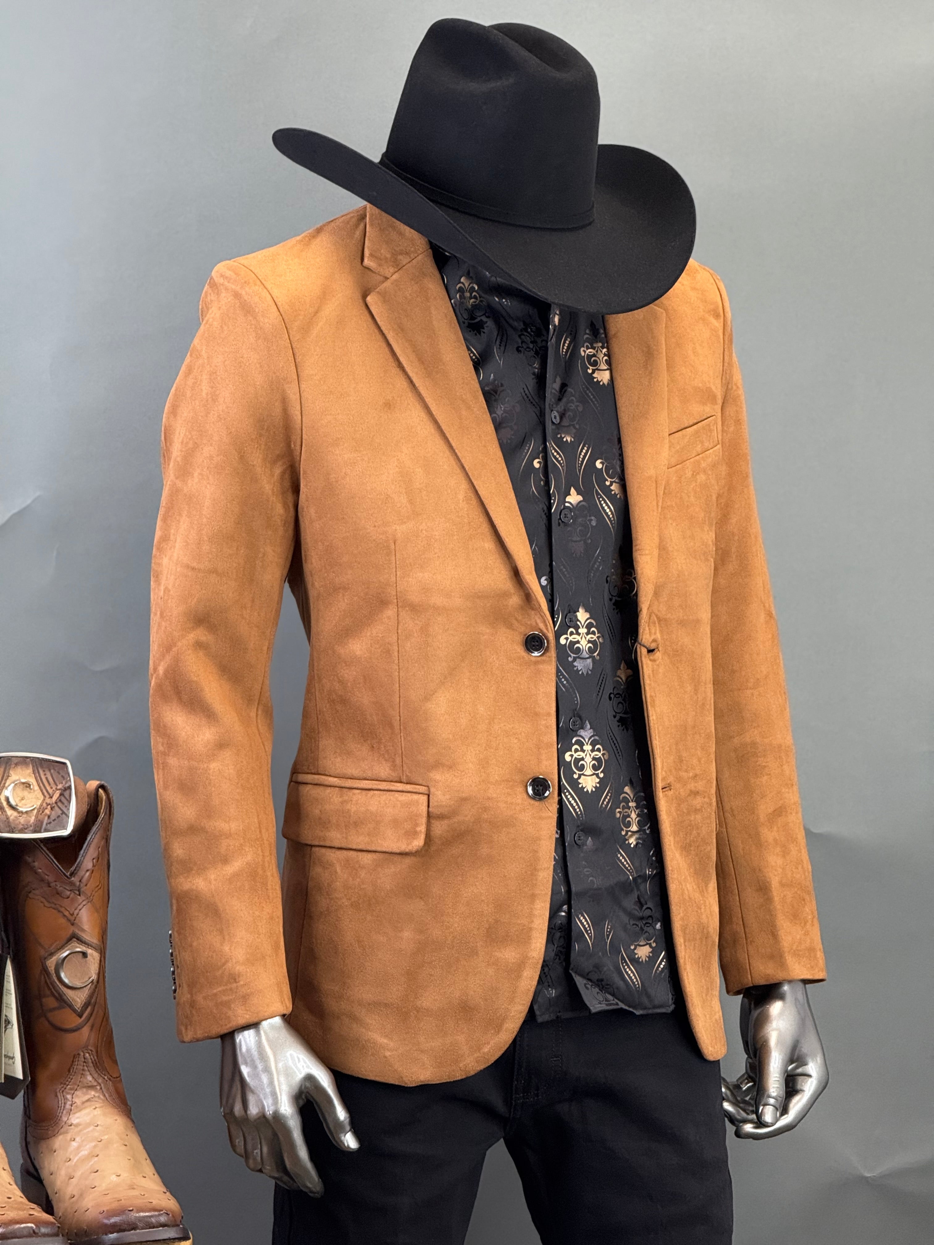 PLATINI CAMEL GAMUZA SUEDE BLAZER