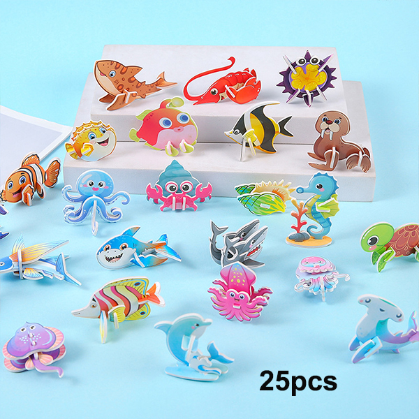 🔥Educational 3D Cartoon Puzzle