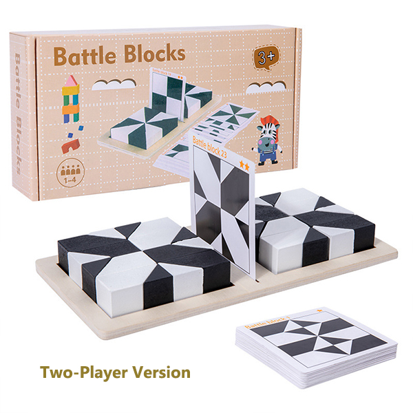 Wooden Hidden Building Blocks Puzzle