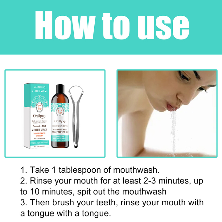 🦷Cocomint Pulling Oil with 7 Essential Oils & Vitamins D, E & K2