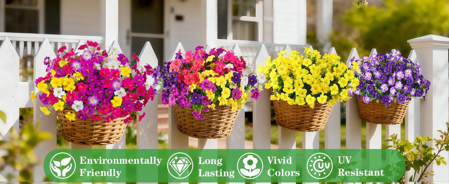 silk flowers for outside