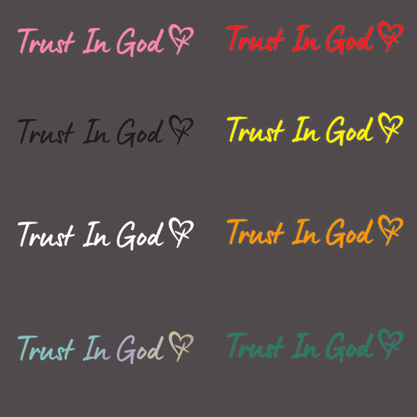 Trust in God Car Decal Sticker 