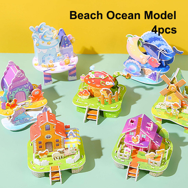 🔥3D Puzzle Building Model Educational Toy