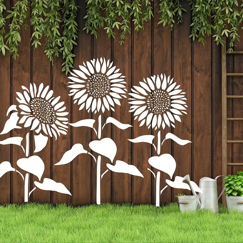 🏡Last Day 70% OFF -Garden Fence Large Flower Stencils🌻DIY Decoration