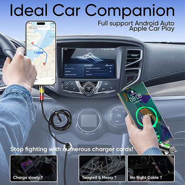 🔥4-in-1 USB Charging Cable fast charging MAX 60W