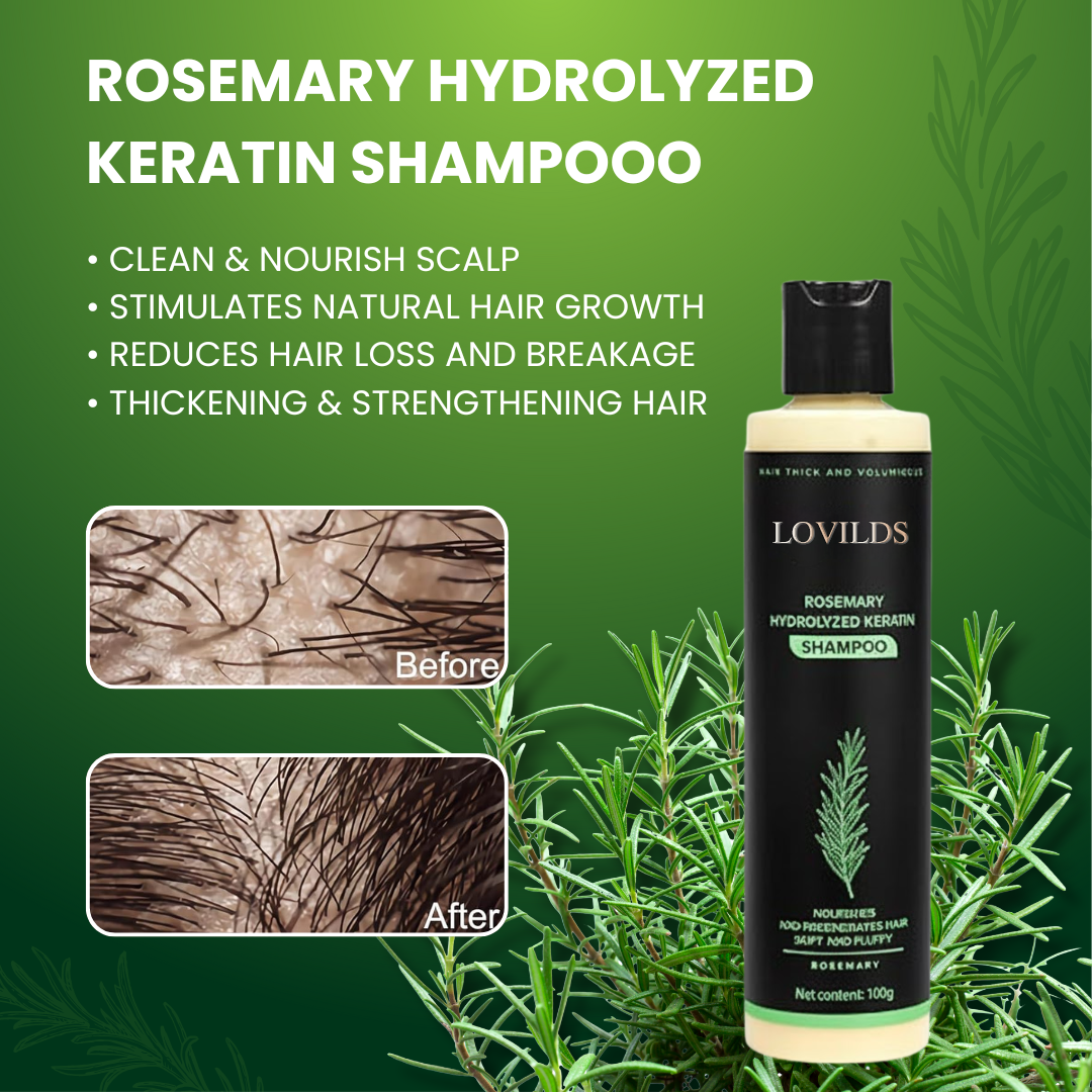 LOVILDS® Rosemary Hydrolyzed Keratin Shampoo