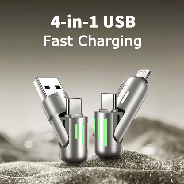 🔥4-in-1 USB Charging Cable fast charging MAX 60W