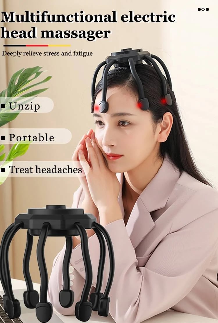 Multifunctional electric head massager