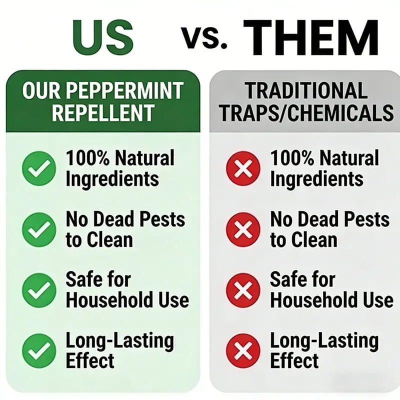 Natural Peppermint Rodent Repellent Balls (12 Pack) – Keep Rats, Mice & Pests Away Safely