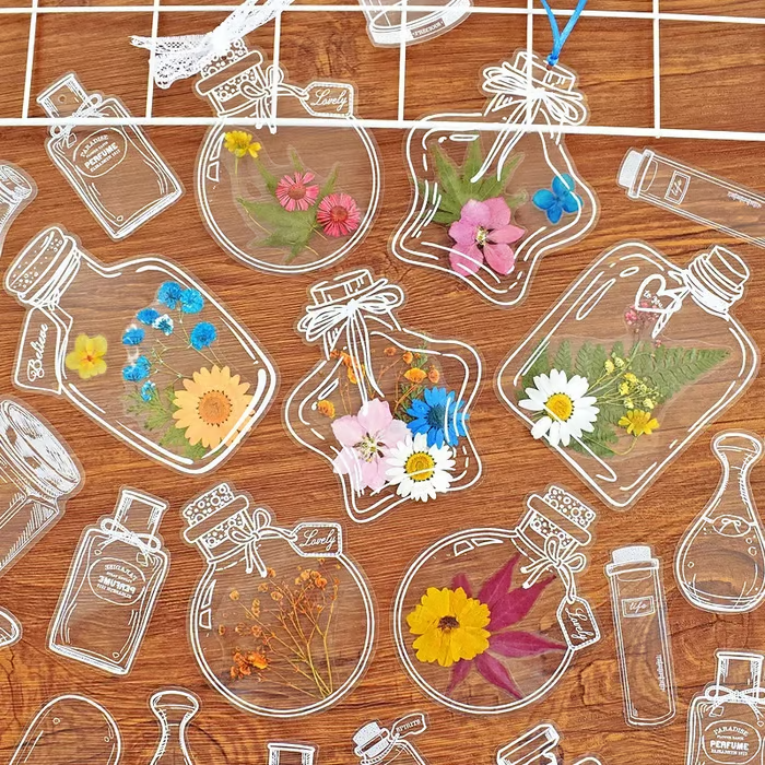 🔥Clearance Sale -Just $9.99 Today🔥Transparent Dried Flower Bookmarks 20PCS