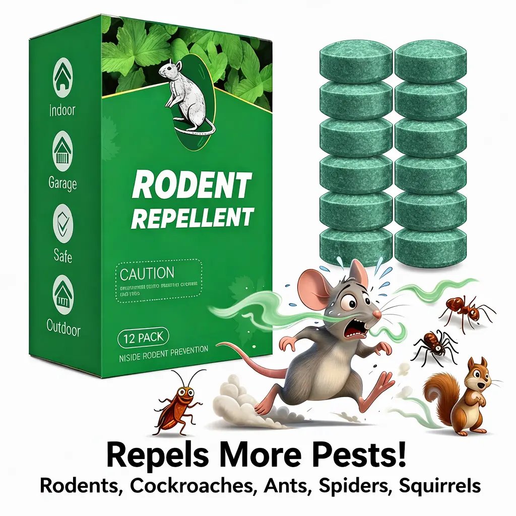 Natural Peppermint Rodent Repellent Balls (12 Pack) – Keep Rats, Mice & Pests Away Safely
