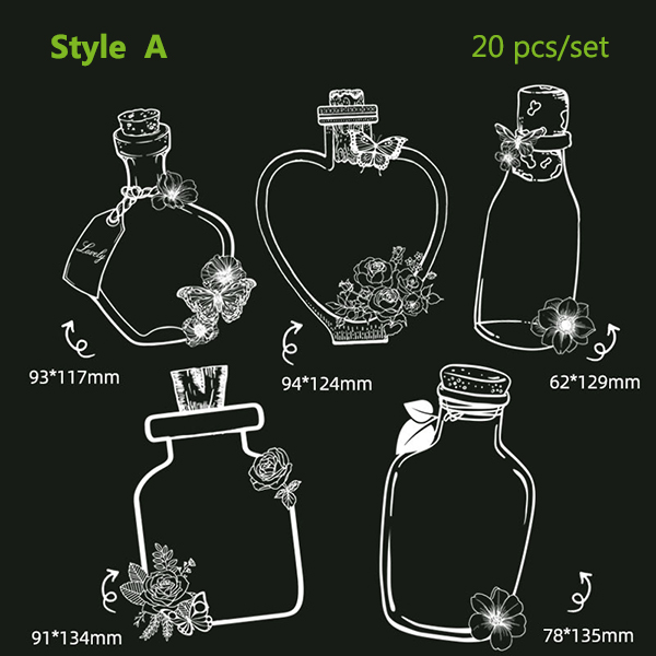 🎅Just $9.99 Today 🎁Transparent Dried Flower Bookmarks 20PCS