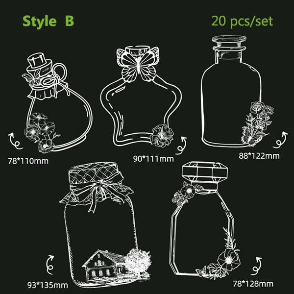 🎅Just $9.99 Today 🎁Transparent Dried Flower Bookmarks 20PCS