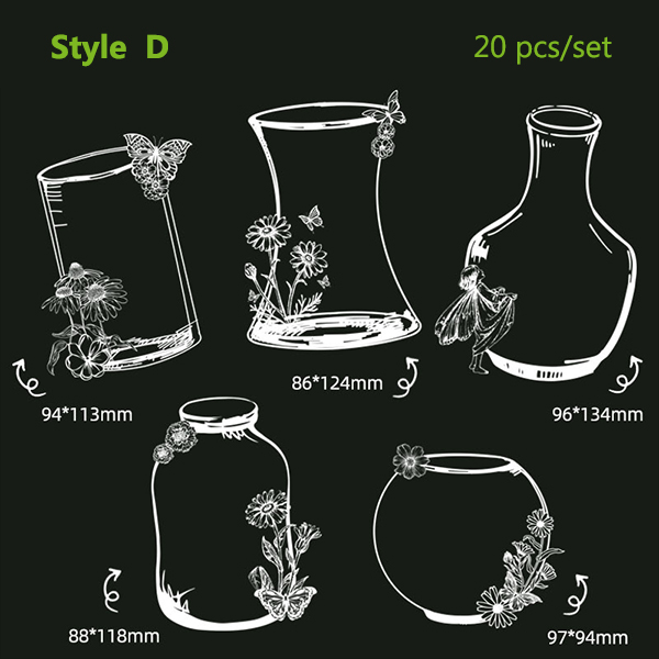 🎅Just $9.99 Today 🎁Transparent Dried Flower Bookmarks 20PCS