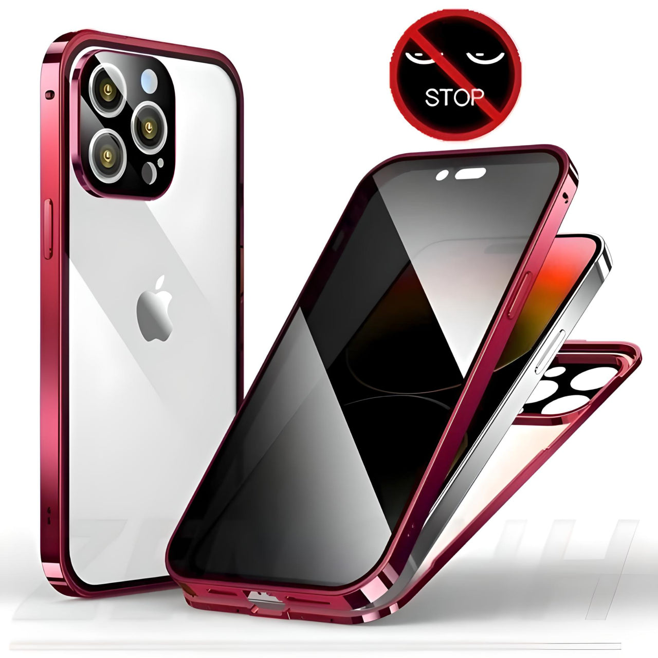 Privacy Guard Magnetic iPhone Case (12-15)