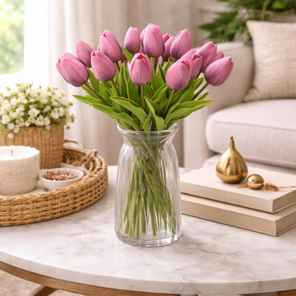 Artificial Tulip Flowers Bouquet