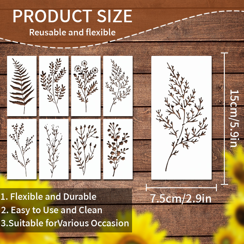 🏡Last Day 70% OFF -Garden Fence Large Flower Stencils🌻DIY Decoration