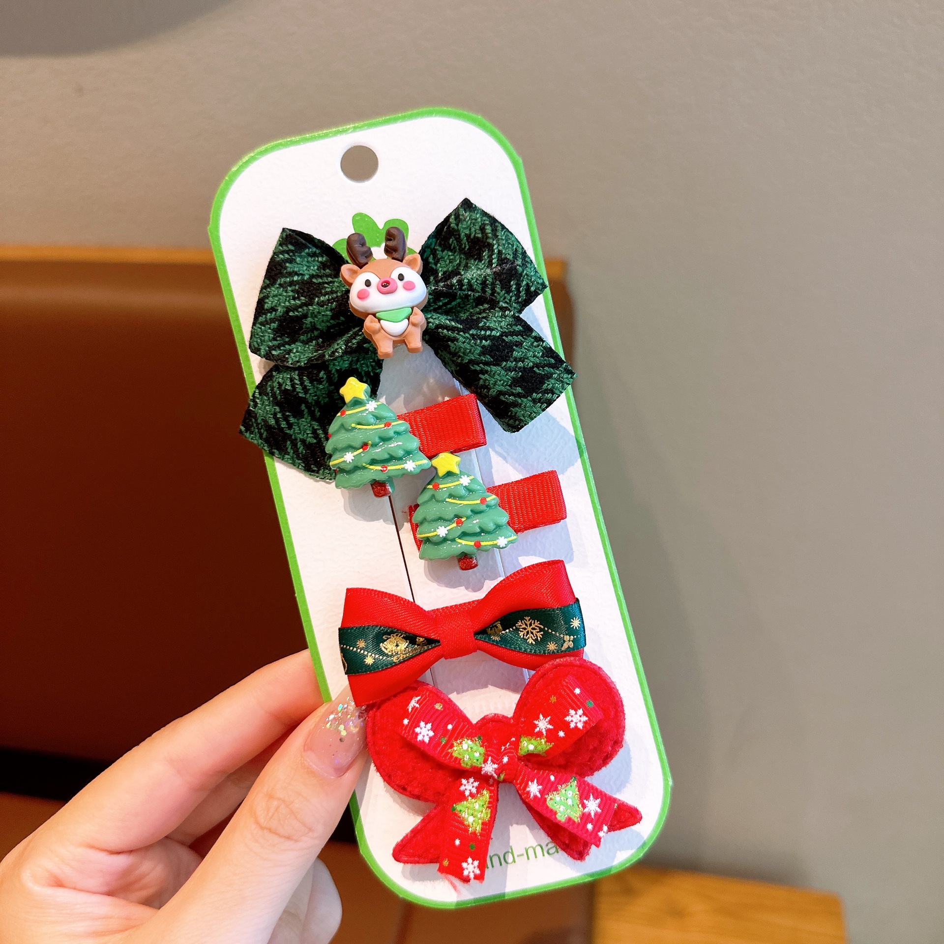 Cute Girl Christmas Hair Clips