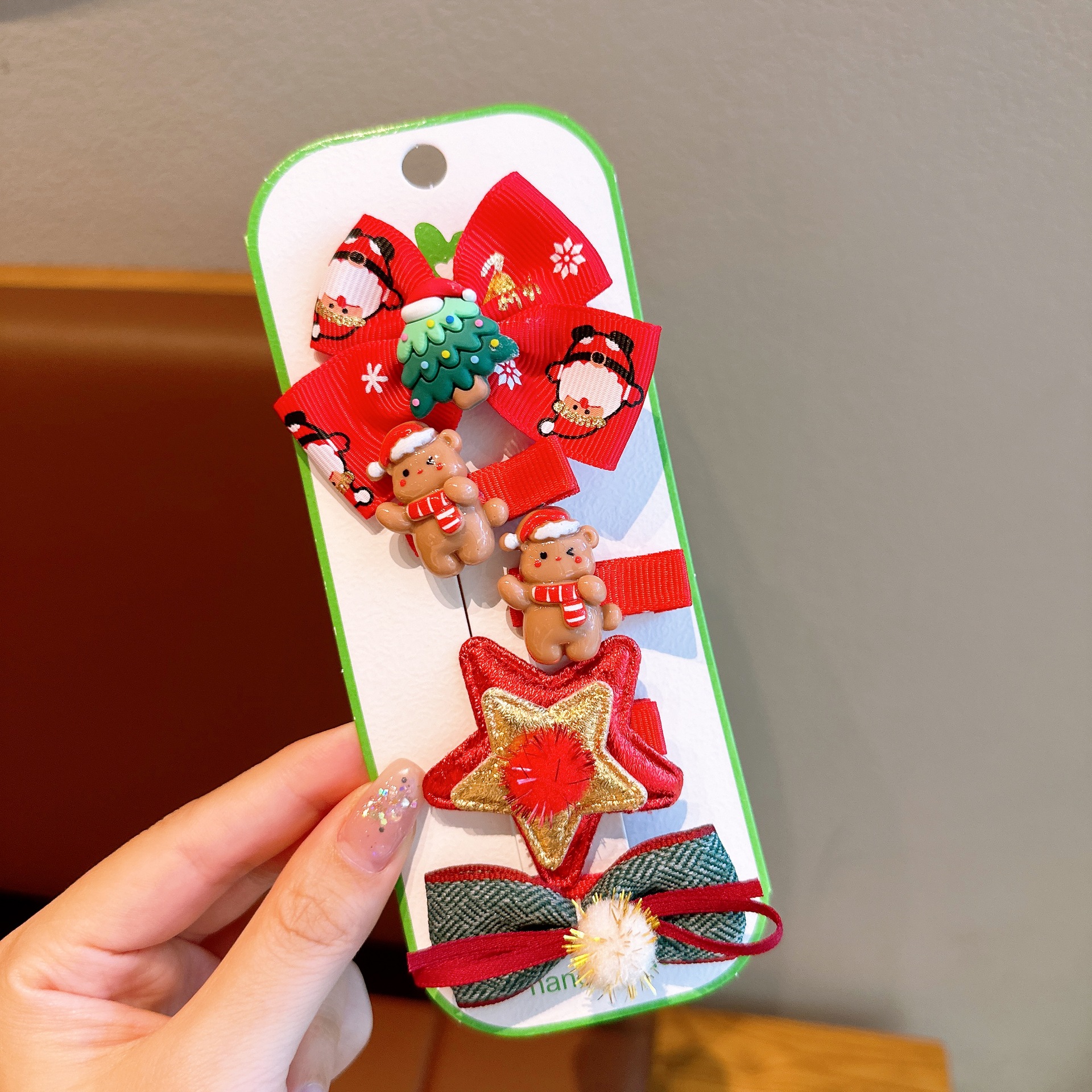 Cute Girl Christmas Hair Clips