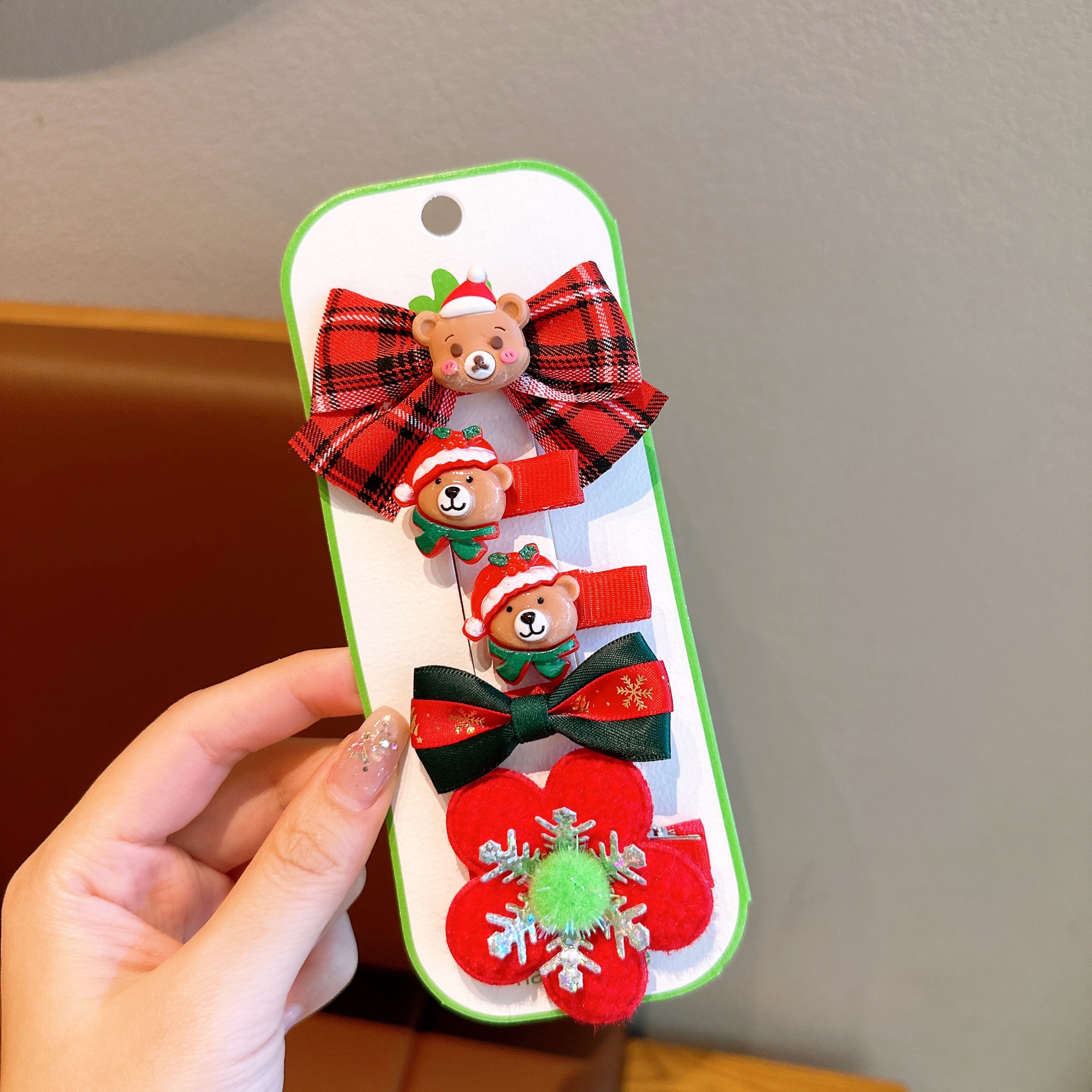 Cute Girl Christmas Hair Clips