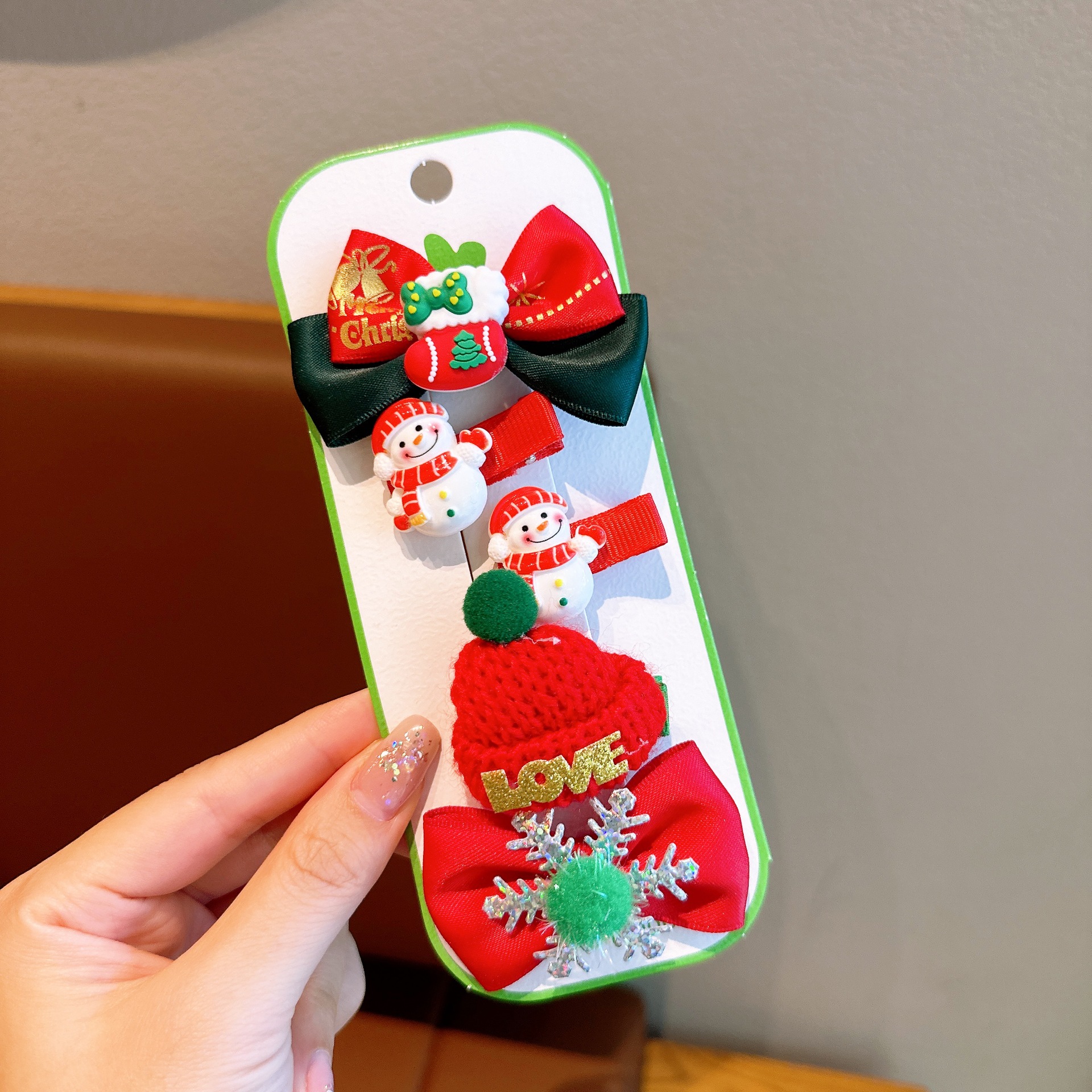 Cute Girl Christmas Hair Clips