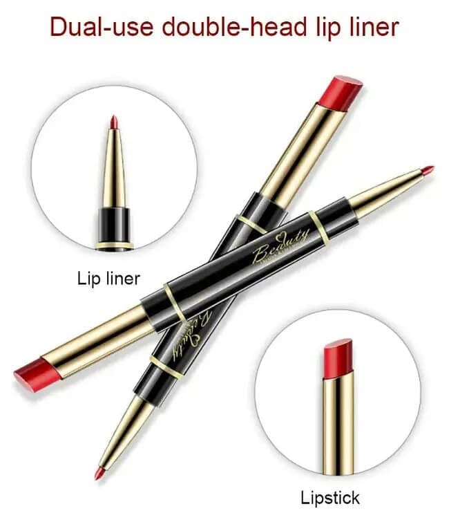 🔥Last Day 49% OFF-Double-ended Lipstick Automatic Lip Liner Matte Waterproof Non-fading Non-stick Lipstick