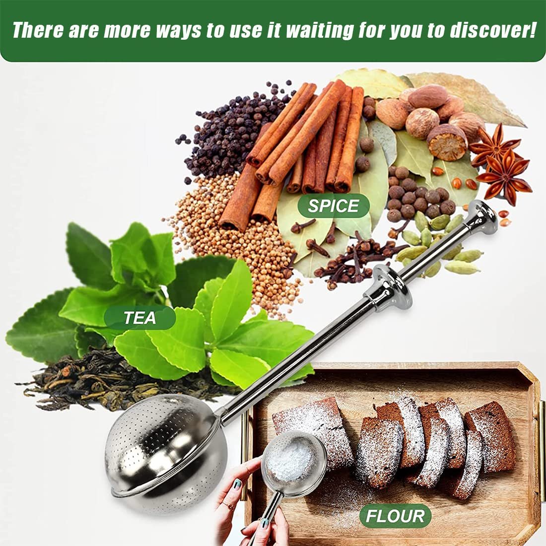 🔥49% OFF - Long-Handle Tea Ball Infuser