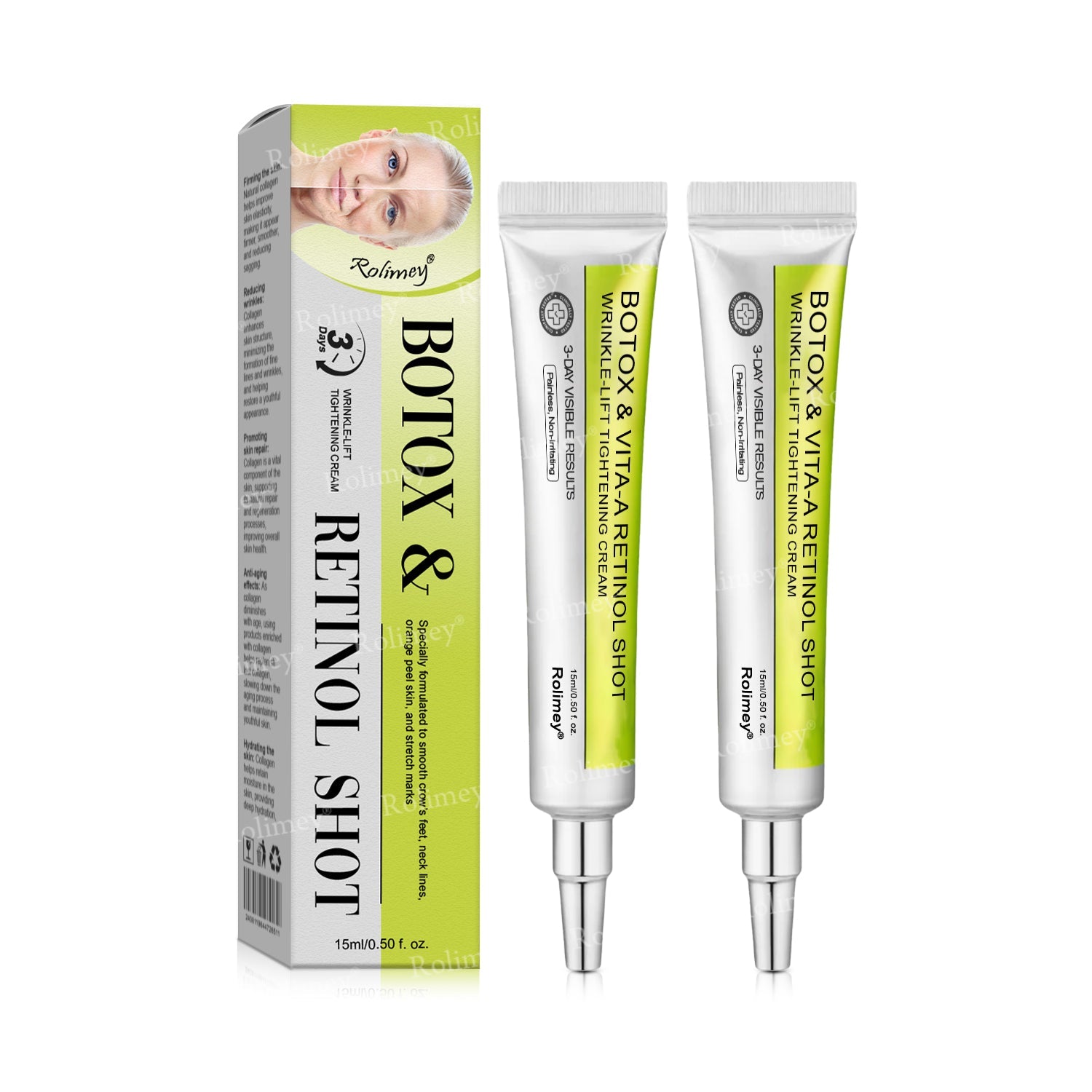 ✔Made and shipped from the USA 💫Rolimey® Botox & Vita-A Retinol Shot Wrinkle-Lift Tightening cream - Last Day Promotion 70% OFF