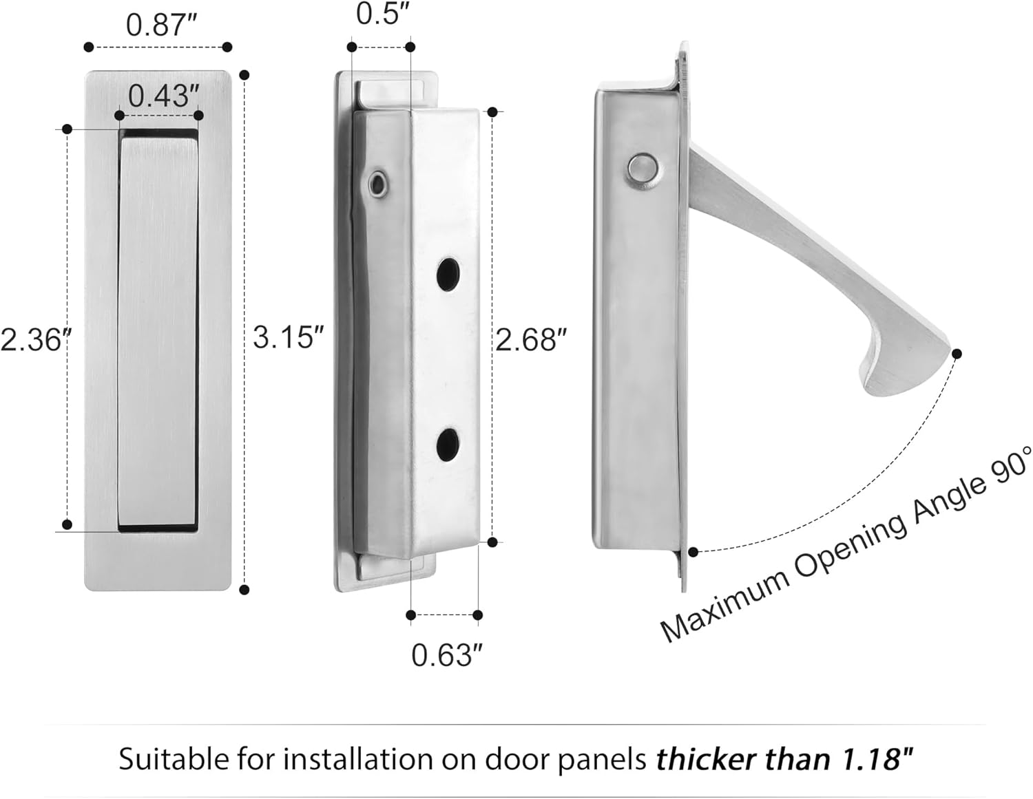 Pocket Door Pull Handle
