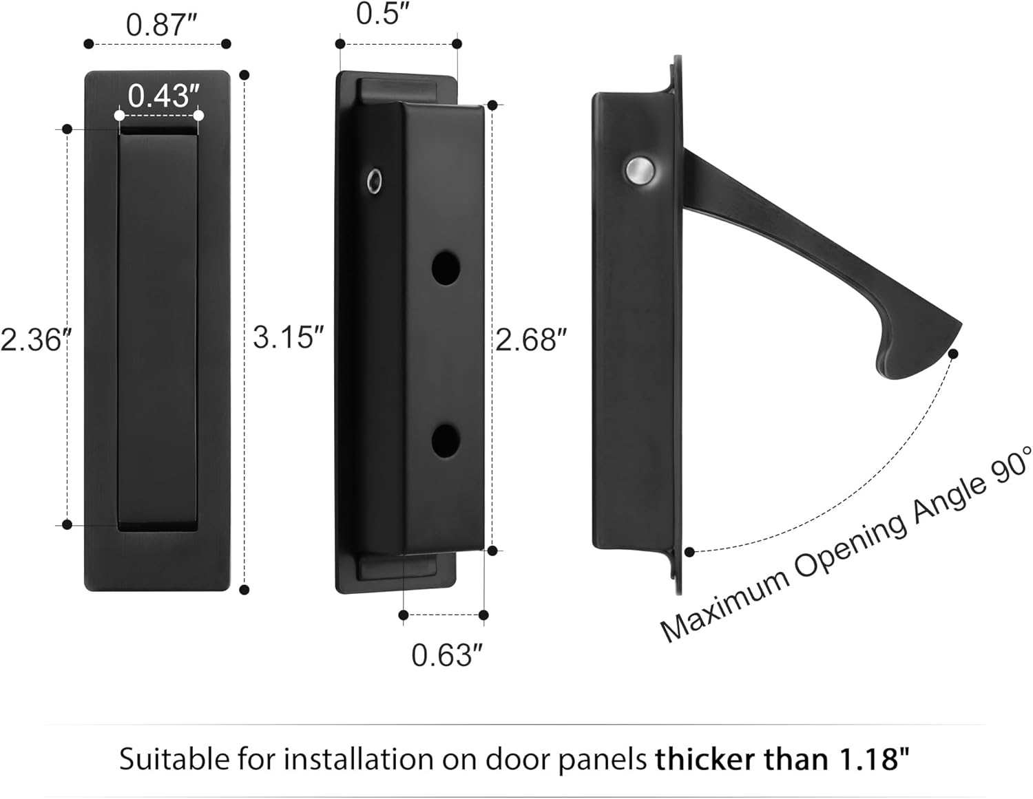 Pocket Door Pull Handle