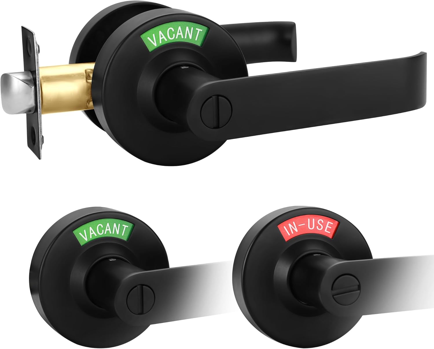 Commercial Door Handle with Occupied Sign