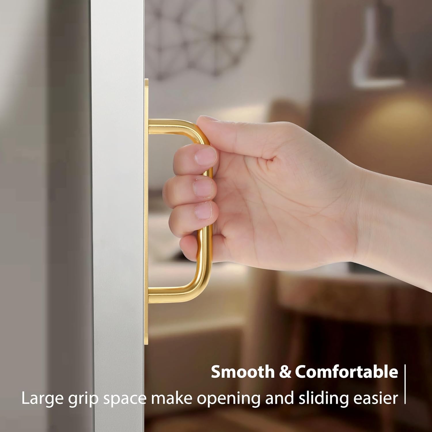 4 Pack Gold Barn Door Handles