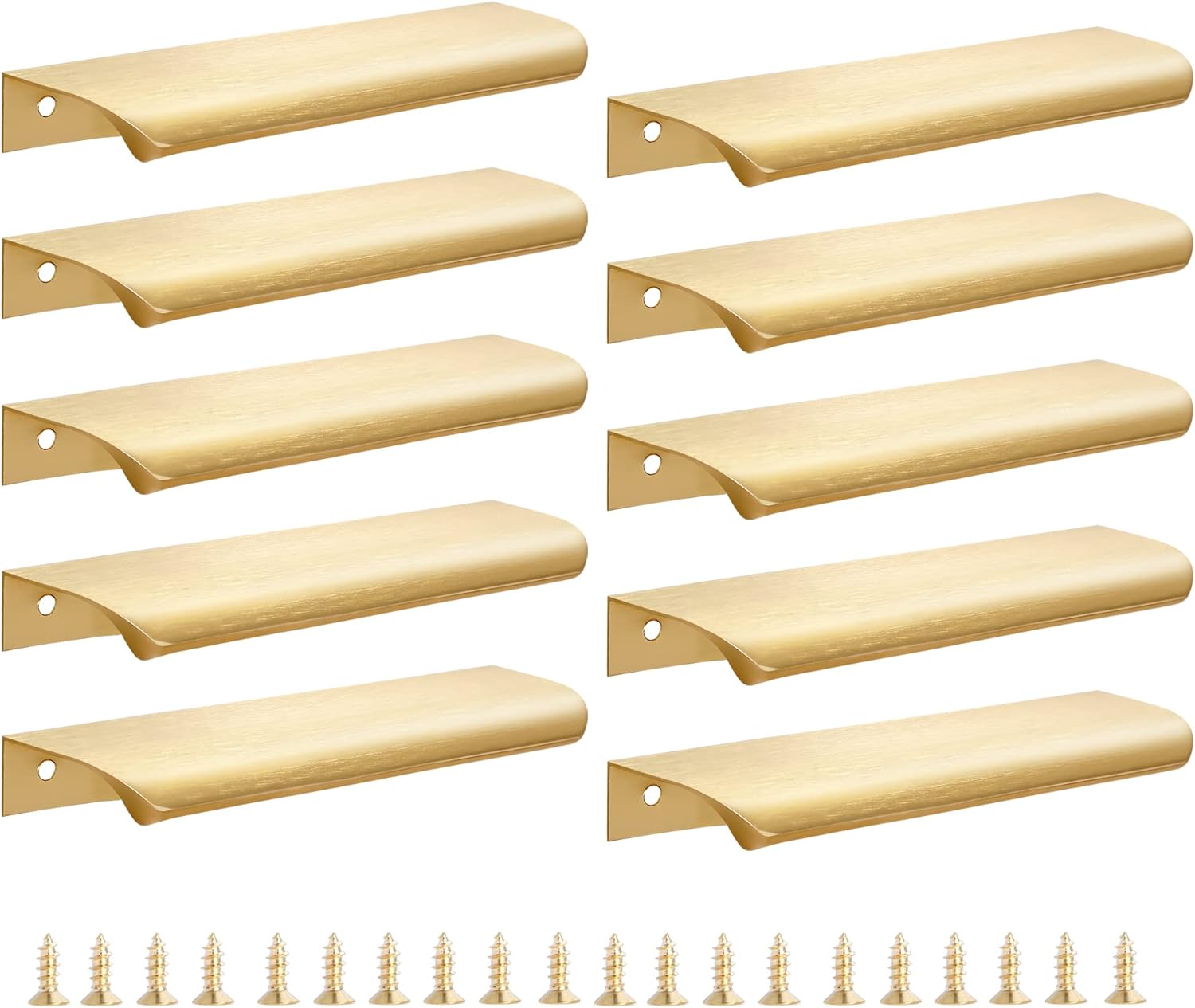 10 Pack Gold Edge Finger Pulls