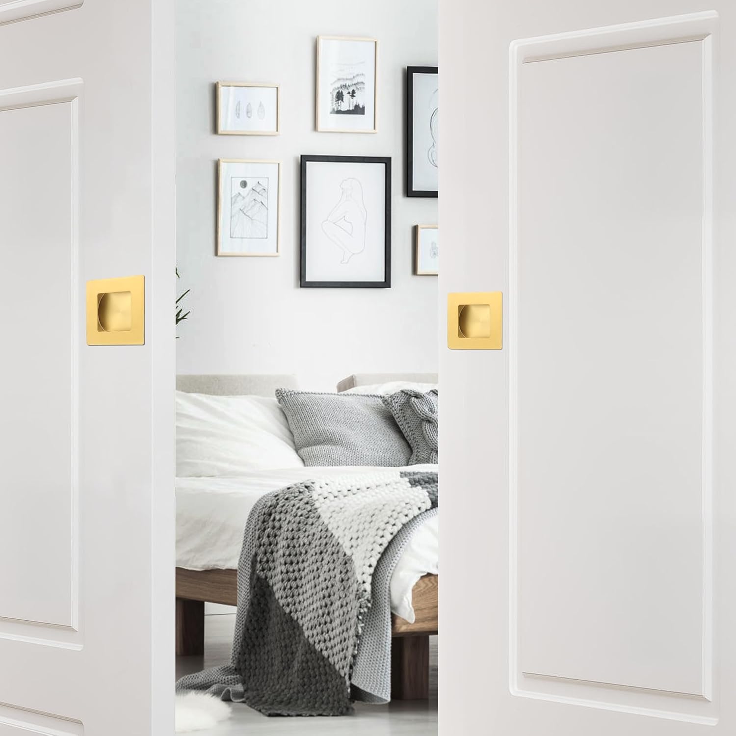  2-3/4 Inch Recessed Finger Flush Pulls