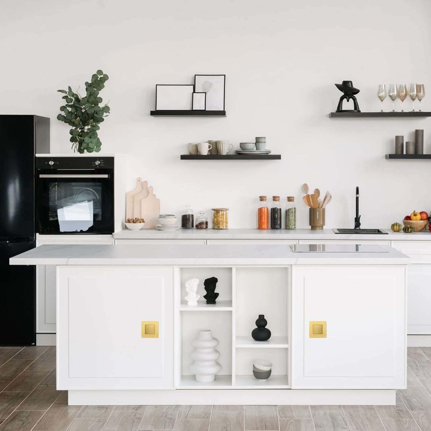  2-3/4 Inch Recessed Finger Flush Pulls