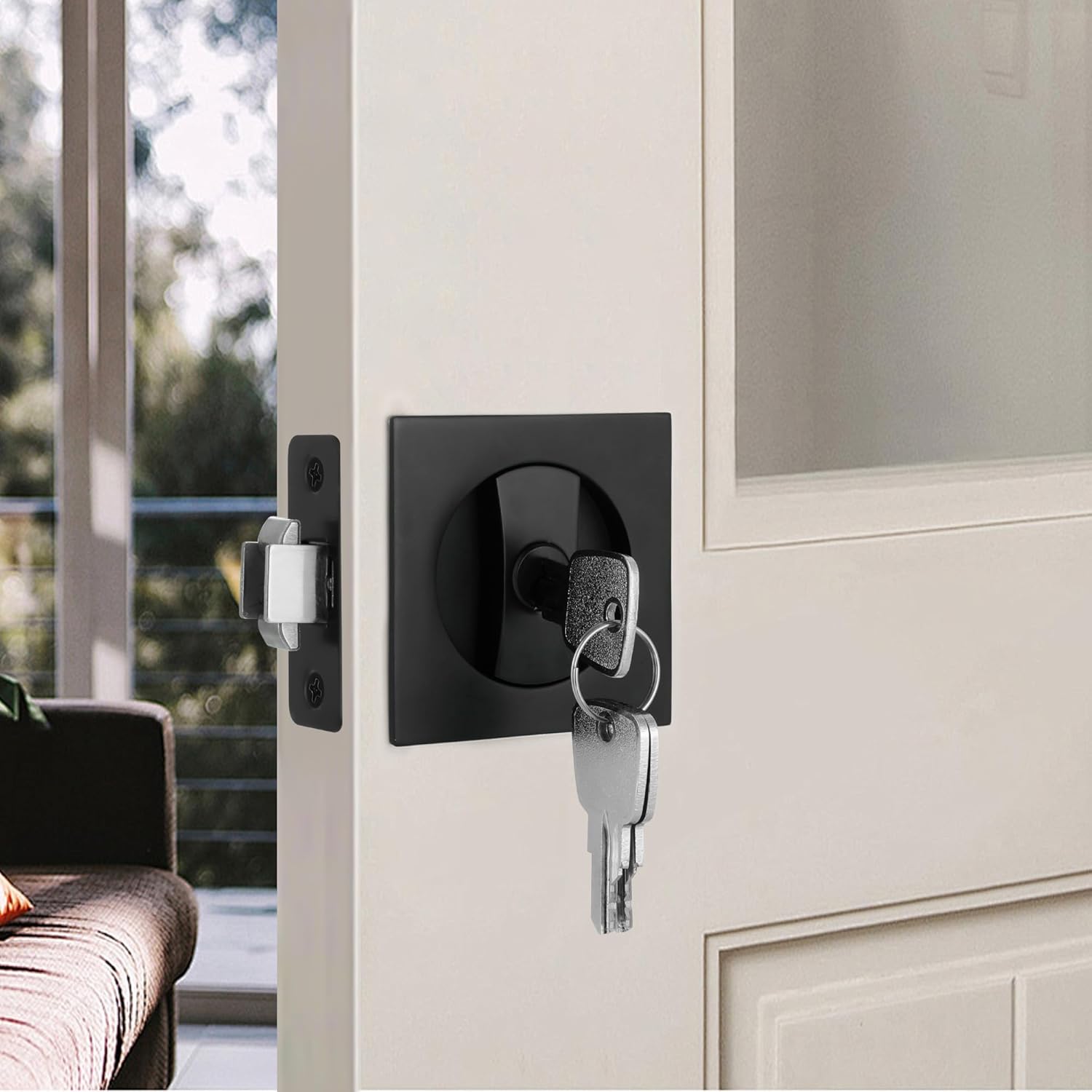 Pocket Door Lock with Key
