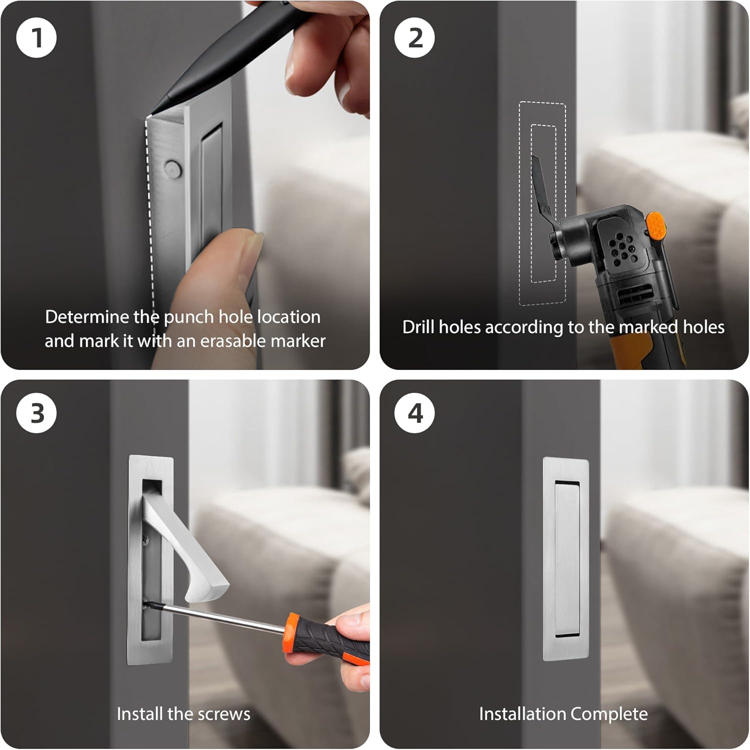 Pocket Door Pull Handle