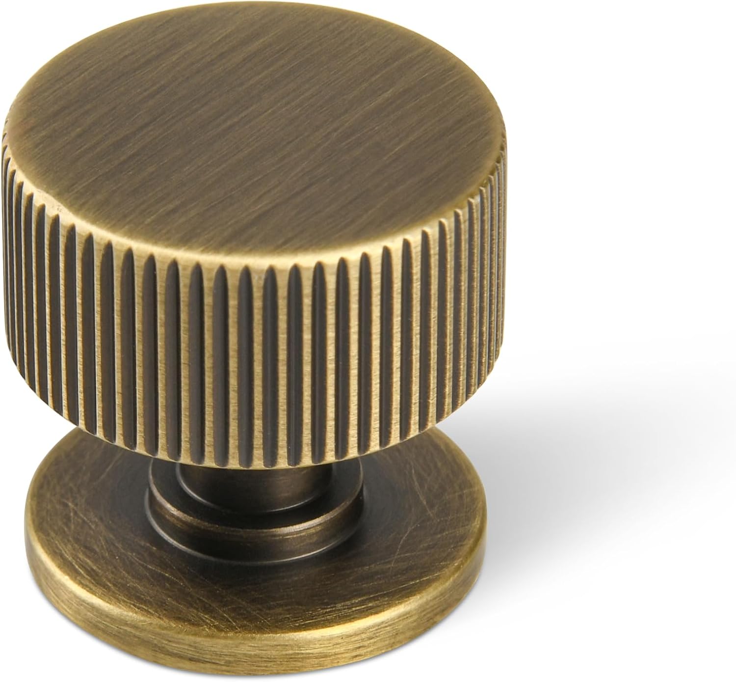 Solid Brass Dresser Drawer Knob 5 Pack, Modern Furniture Handles for Bathroom Bedroom Closet Wardrobe