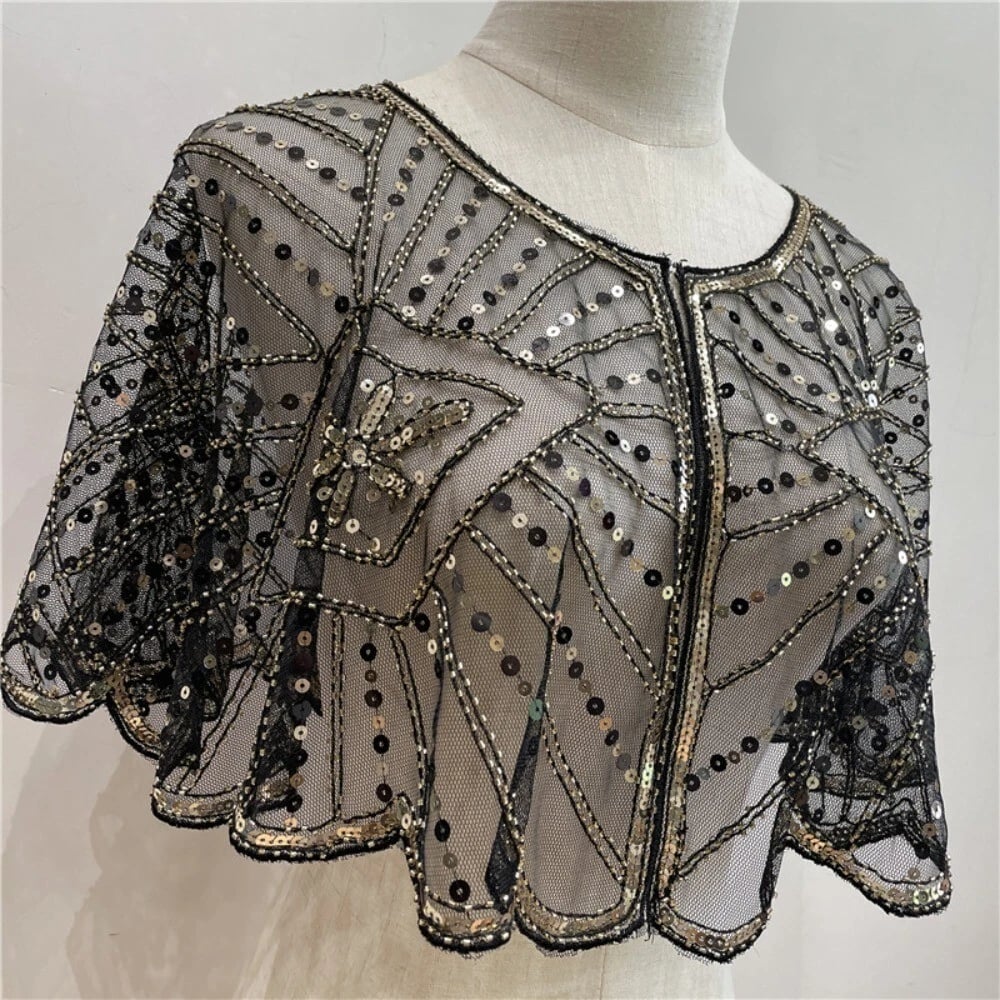 🔥Last Day 49% OFF - Vintage Lace Beaded Shawl