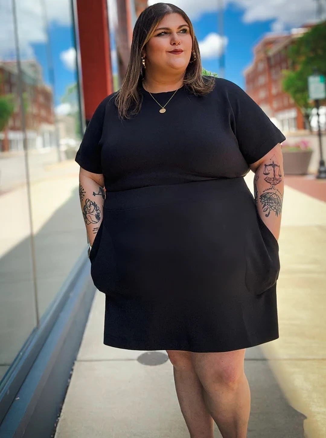 AirEssentials Cinched T-Shirt Dress (Buy 2 Free Shipping)