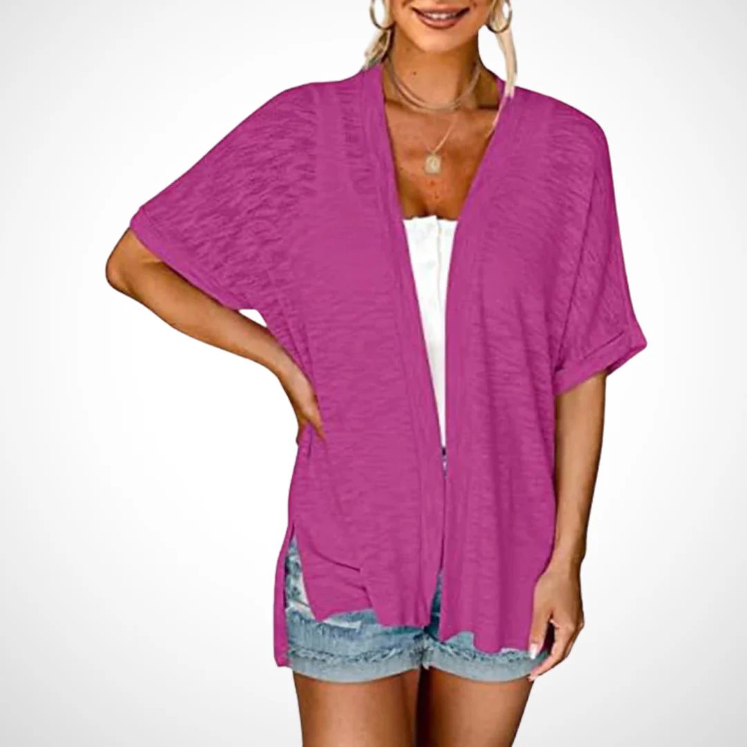 🔥LAST DAY 49% OFF🔥 - Stylish Flowy Short Sleeve Cardigan