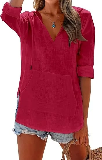 Women's V-Neck Hooded Beach Cover-Up (Buy 2 Free Shipping!!!)