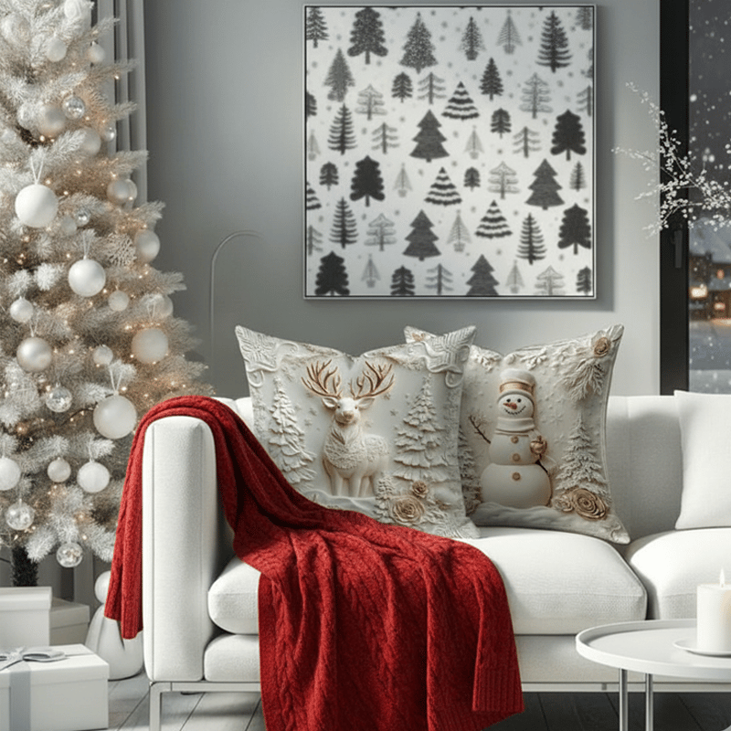 🎅🎁Christmas Themed Cushion Cover