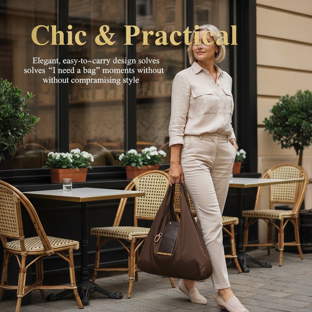 Elegance on the Go Foldable Tote