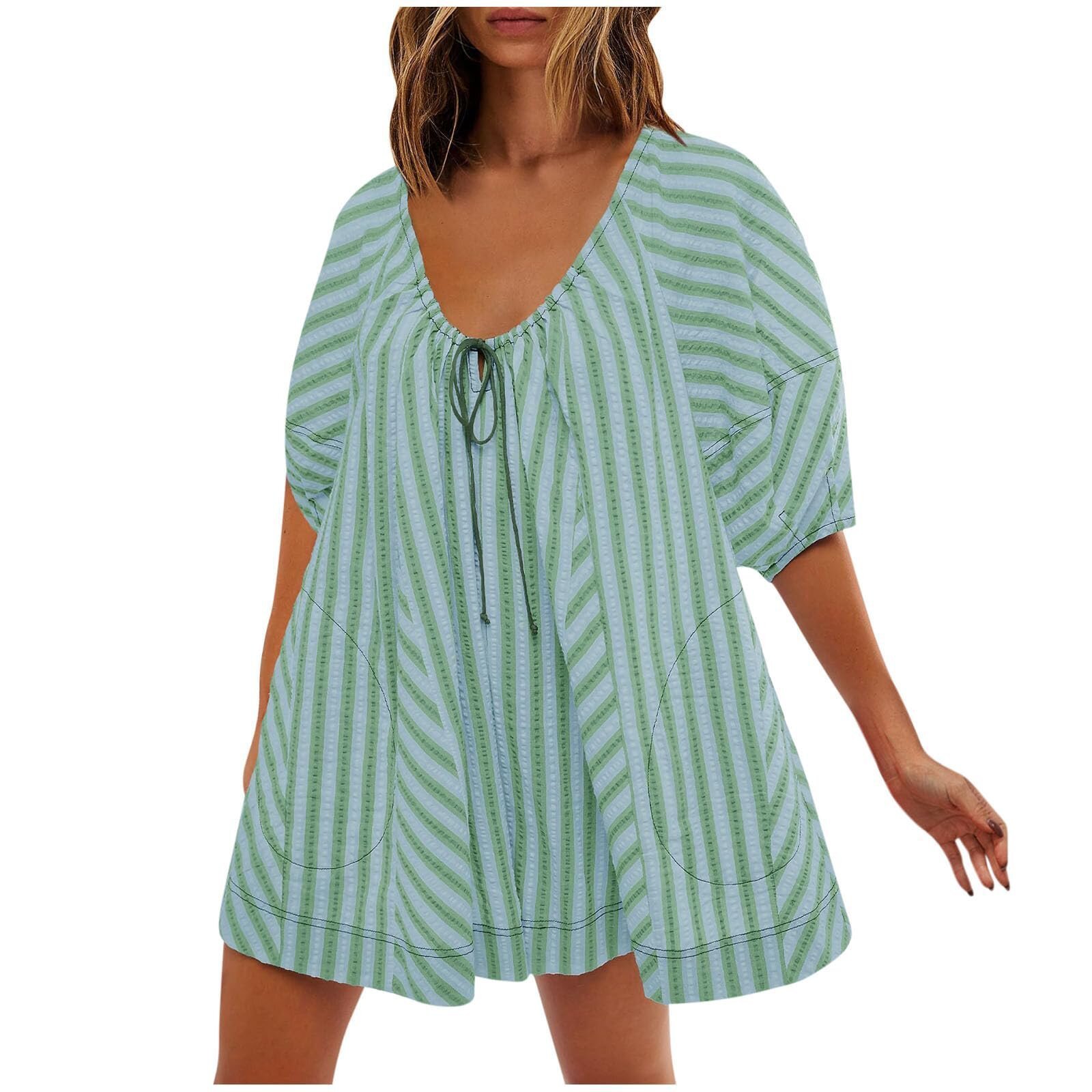 Puff Sleeve Romper (Buy 2 Free Shipping)