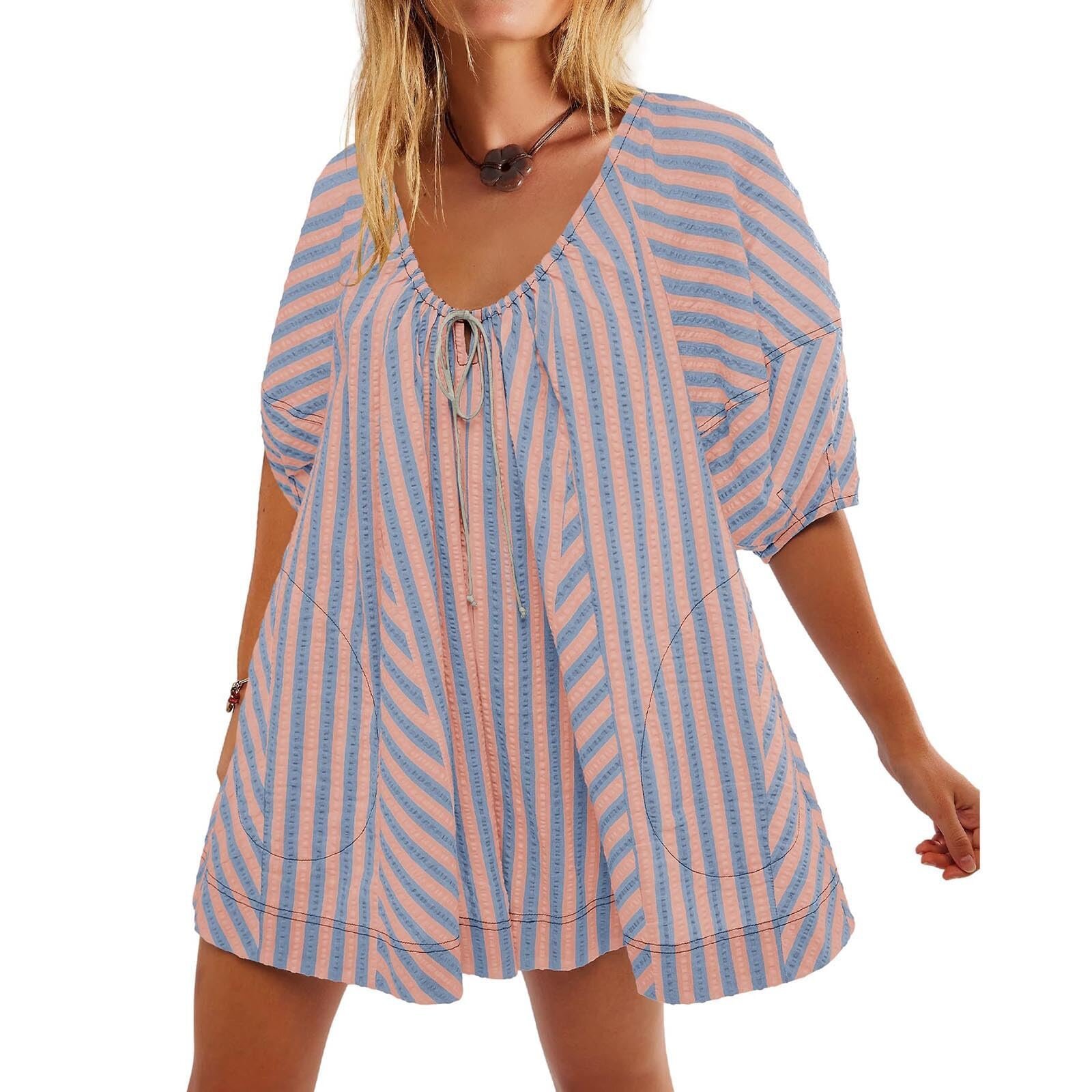 Puff Sleeve Romper (Buy 2 Free Shipping)